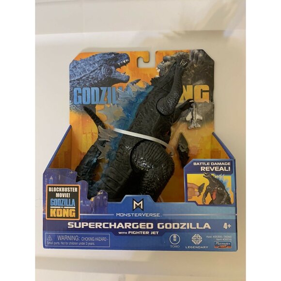 PLAYMATES MonsterVerse GODZILLA VS KONG SUPERCHARGED GODZILLA 6" ACTION FIGURE - Picture 5 of 9